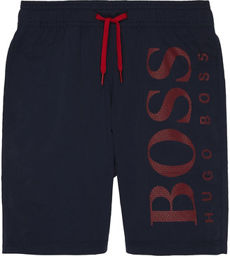 BOSS Logo print swim shorts 4-16 years