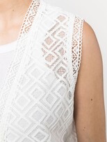 Thumbnail for your product : Ermanno Scervino Crochet Linen Vest