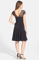 Thumbnail for your product : Maggy London Contrast Yoke Seamed Fit & Flare Dress (Regular & Petite)