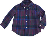 Thumbnail for your product : Ralph Lauren Childrenswear Corduroy Overall & Flannel Shirt Set, Burmese Tan, 9-24 Months