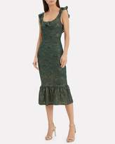 Thumbnail for your product : Nightcap Clothing Metallic Ruffle Hem Midi Dress