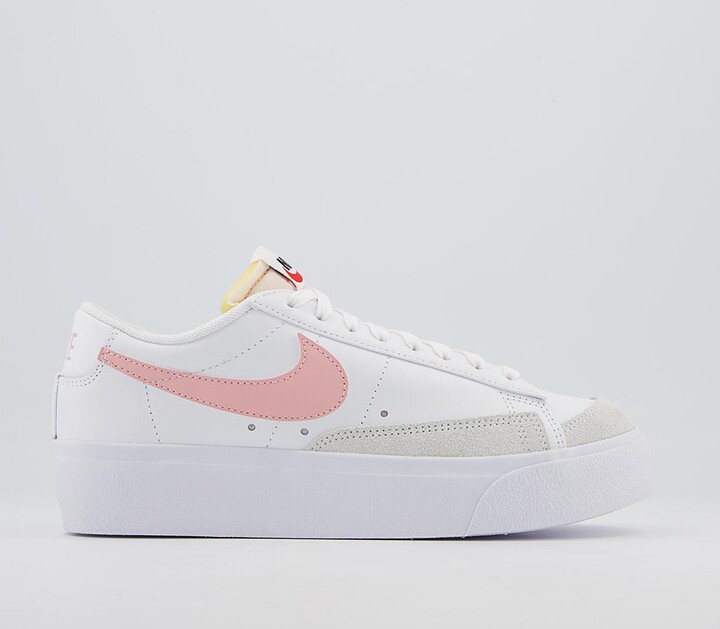 nike pink platform trainers