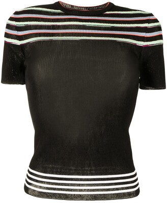 M Missoni Striped Knitted Top