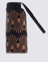 Thumbnail for your product : Marks and Spencer Decorative Geo Compact Umbrella with StormwearTM