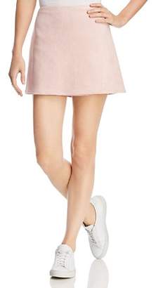 French Connection Suedette A-Line Mini Skirt