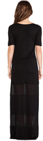 Thumbnail for your product : Enza Costa Chiffon Panel Maxi Dress