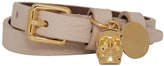 Thumbnail for your product : Alexander McQueen Pink Double Wrap Skull Bracelet