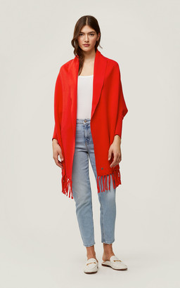 soia and kyo scarfigan with fringe