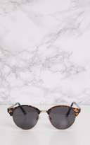 Thumbnail for your product : PrettyLittleThing Black Classic Round Retro Sunglasses