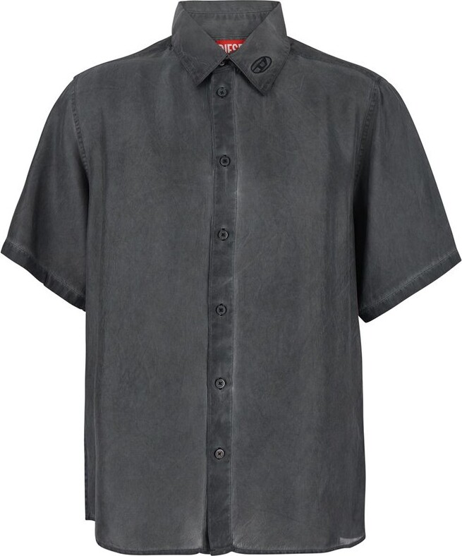 Diesel S-Leon Crinkled Short-Sleeved Shirt