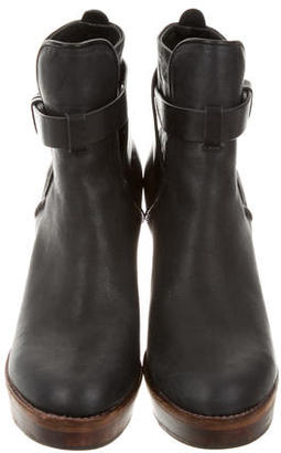 Rag & Bone Leather Wedge Ankle Boots