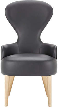 Tom Dixon Wingback Dining Chair- Elmo Soft Leather/Natural Legs