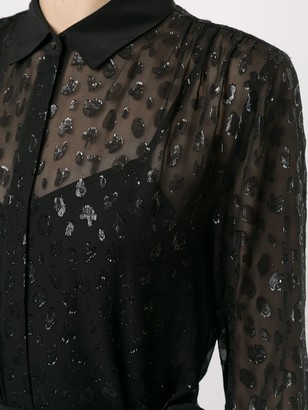Karl Lagerfeld Paris Leopard Jacquard Dress