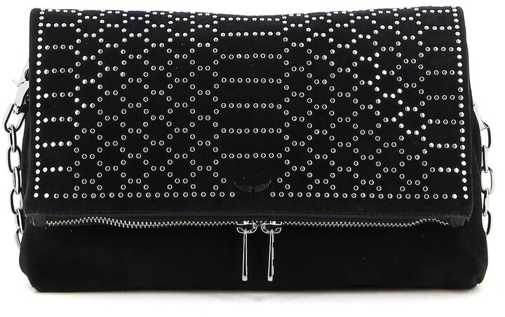 black purse with studs