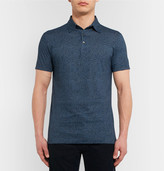 Thumbnail for your product : Richard James Printed Cotton-Jersey Polo Shirt