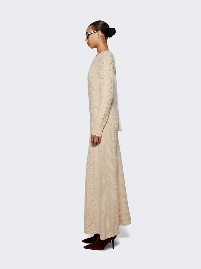 Johanna Ortiz Azure Horizons Ankle Dress Ecru