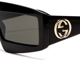 Thumbnail for your product : Gucci Logo-embellished Acetate Sunglasses - Black