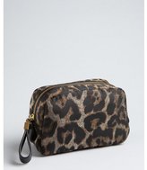 Thumbnail for your product : Lanvin fawn cheetah printed nylon cosmetic case