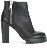 Diesel zip heeled ankle boots 