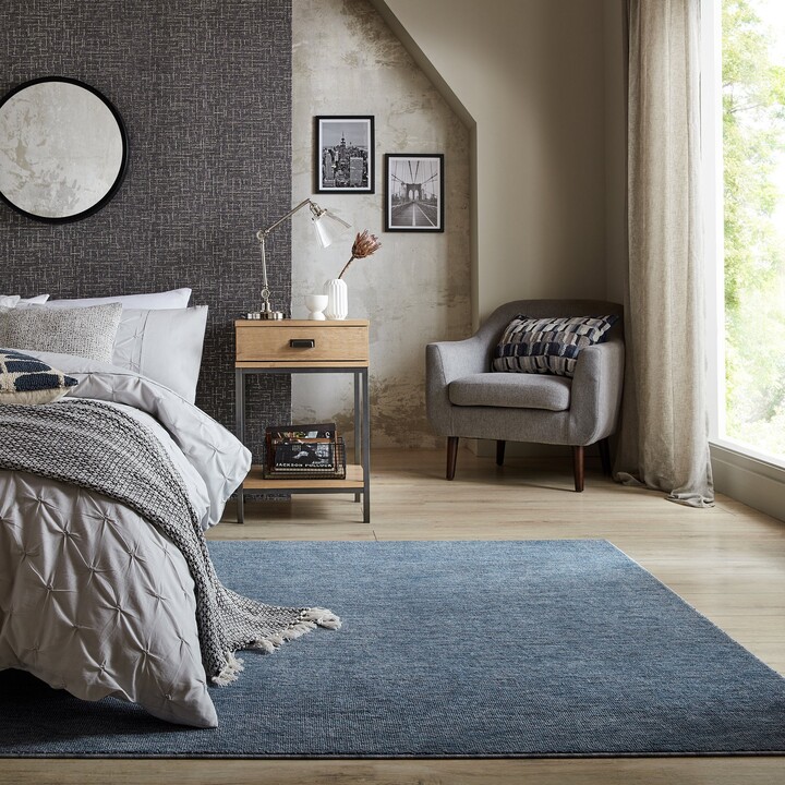 Dunelm Fuse Recycled Rug Blue ShopStyle