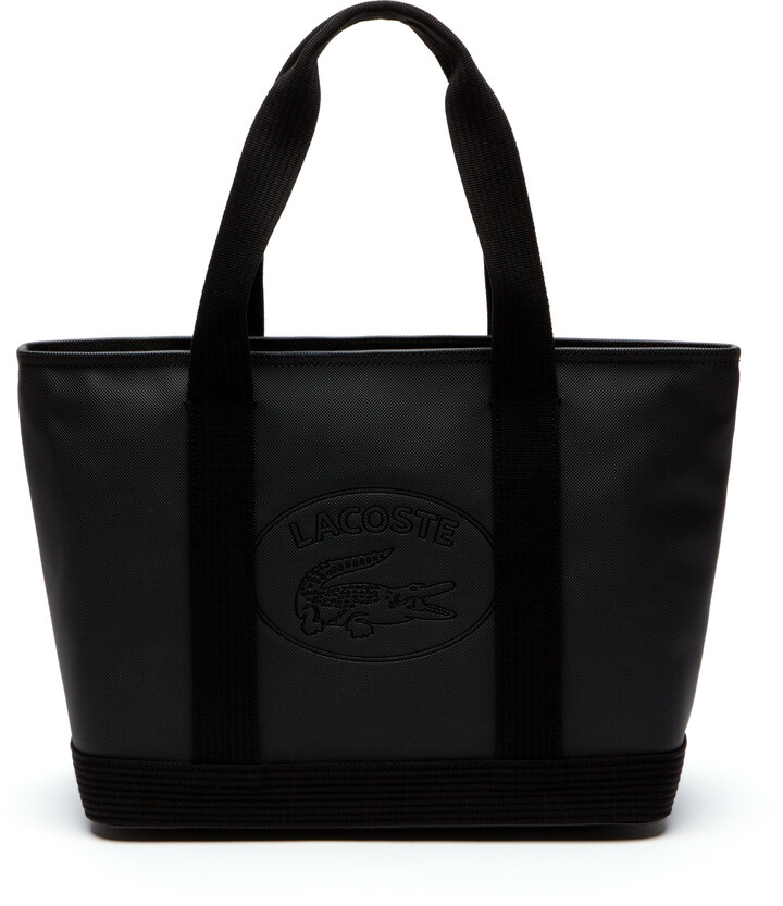 Lacoste Women's Classic Coated Pique Canvas Zip Tote Bag ShopStyle
