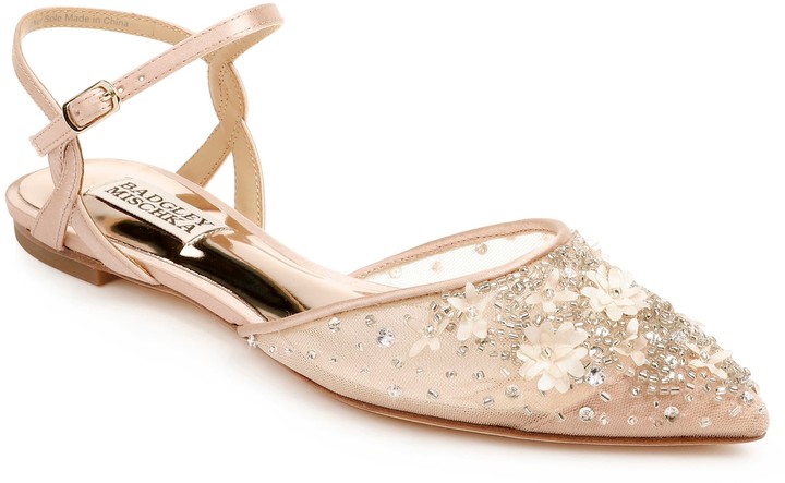 badgley mischka vivien dress flats