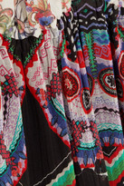 Thumbnail for your product : Roberto Cavalli Printed Silk-georgette Maxi Dress - Purple