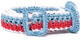 Thumbnail for your product : Philosophy di Lorenzo Serafini Striped Braided Belt