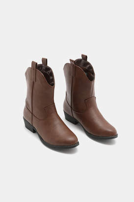 Ardene Mid-Leg Cowboy Boots - Shoes |