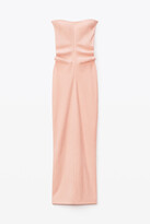 Thumbnail for your product : Alexander Wang Strapless Column Dress In Ruched Velour