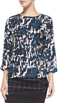 Thumbnail for your product : Thakoon Draped Open-Back Printed Top