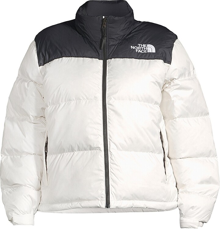 The North Face Women's Plus Size 1996 Retro Nuptse Jacket - Dusty Periwinkle Black - Size 14