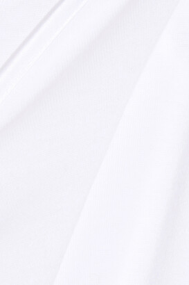 Hanro Satin-trimmed Mercerized Cotton Camisole - White