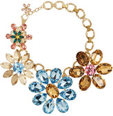 Thumbnail for your product : Dolce & Gabbana Fiori gold-plated Swarovski crystal necklace