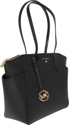 MICHAEL KORS: Marilyn Michael bag in Saffiano leather - Black