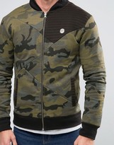 Thumbnail for your product : Le Breve MA1 Camo Sweat Zip Through