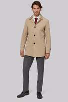 Thumbnail for your product : Moss Bros Tailored fit Stone Raincoat