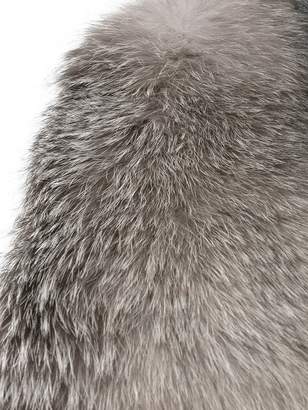 Inverni knitted cashmere fox fur stole