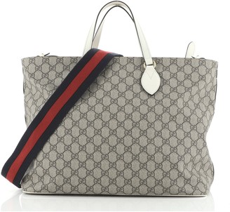 gucci canvas diaper bag
