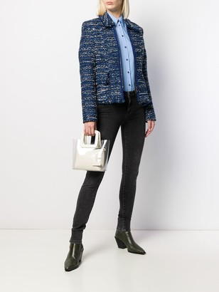 Karl Lagerfeld Paris Tweed Boucle Jacket