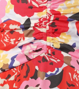 Rebecca Vallance Blume floral crepe skirt