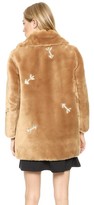 Thumbnail for your product : Carven Faux Fur Coat with Arrows