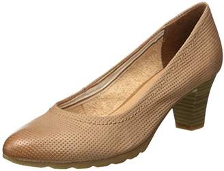Bata Women 6248389 Heeled Shoes with Closed Toe Beige Size: