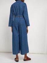 Thumbnail for your product : Weekend Max Mara Ariete cotton denim jumpsuit