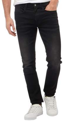 Crosshatch Mens Laundry Skinny Fit 5 Pocket Jeans Black