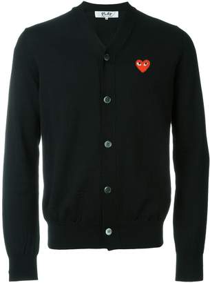 Comme des Garcons Play heart intarsia cardigan