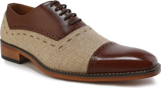 Gino Vitale GinoVitaleLace-UpCapToeOxford,Brown-12