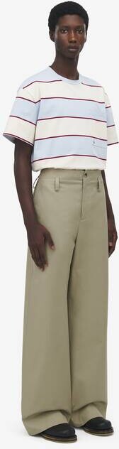 Alexander McQueen Wide Leg Chino Trousers