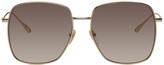 Thumbnail for your product : Gucci Gold Square Sunglasses