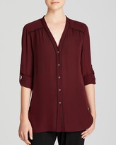 Thumbnail for your product : Vince Blouse - Contrast Piping